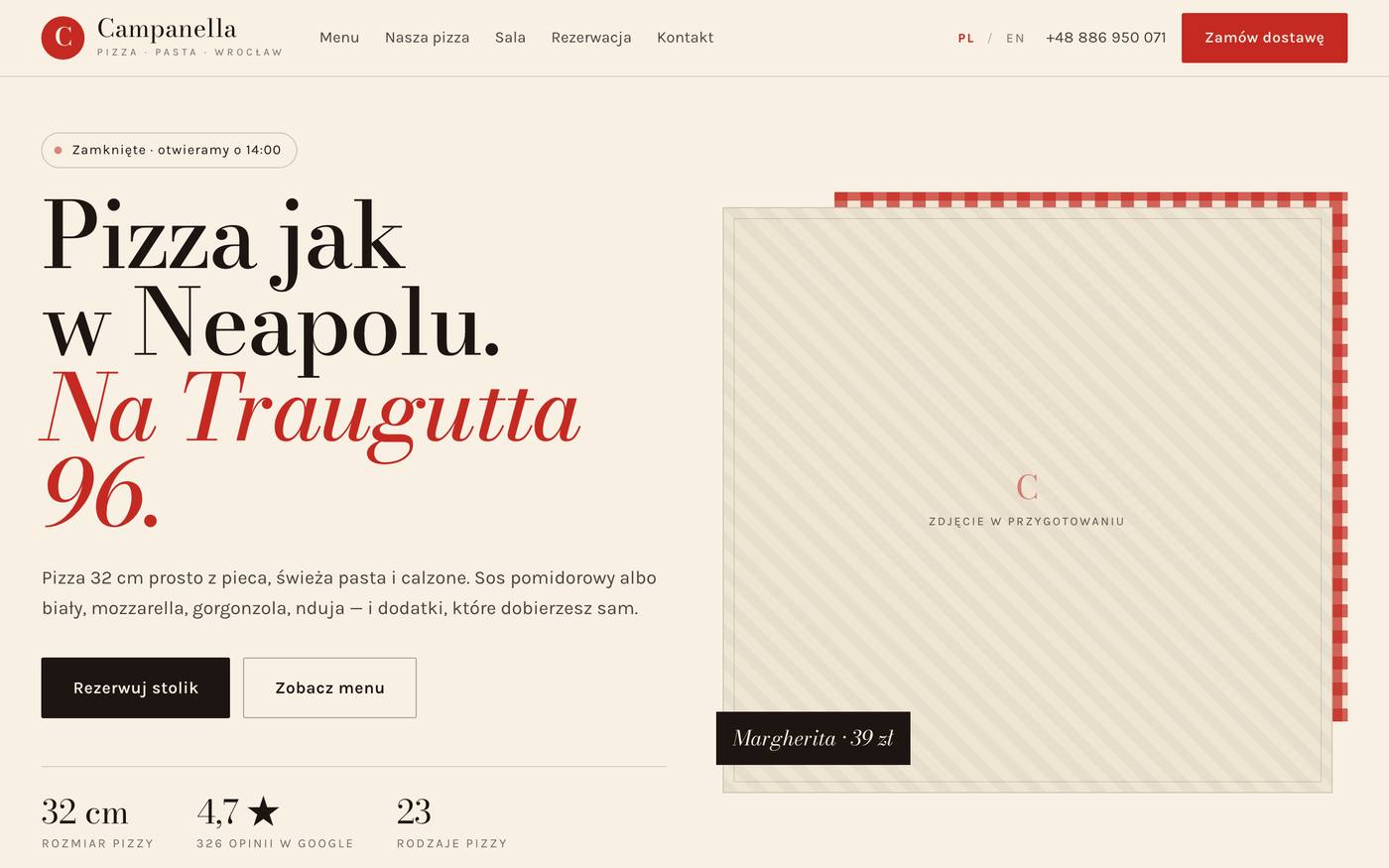 Campanella — live site screenshot